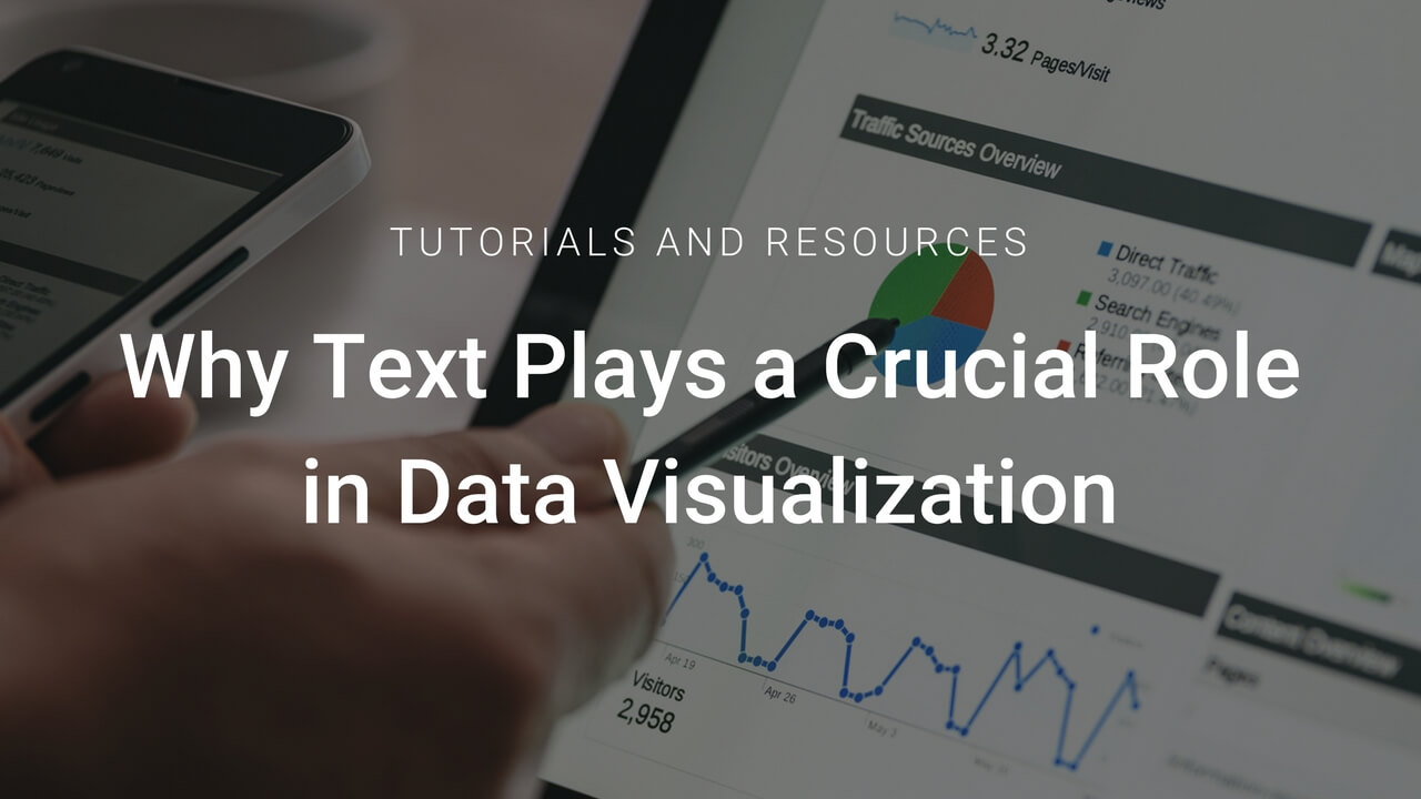 why text added to a data visualization presentation