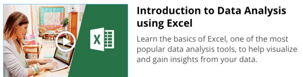 data analysis using excel course